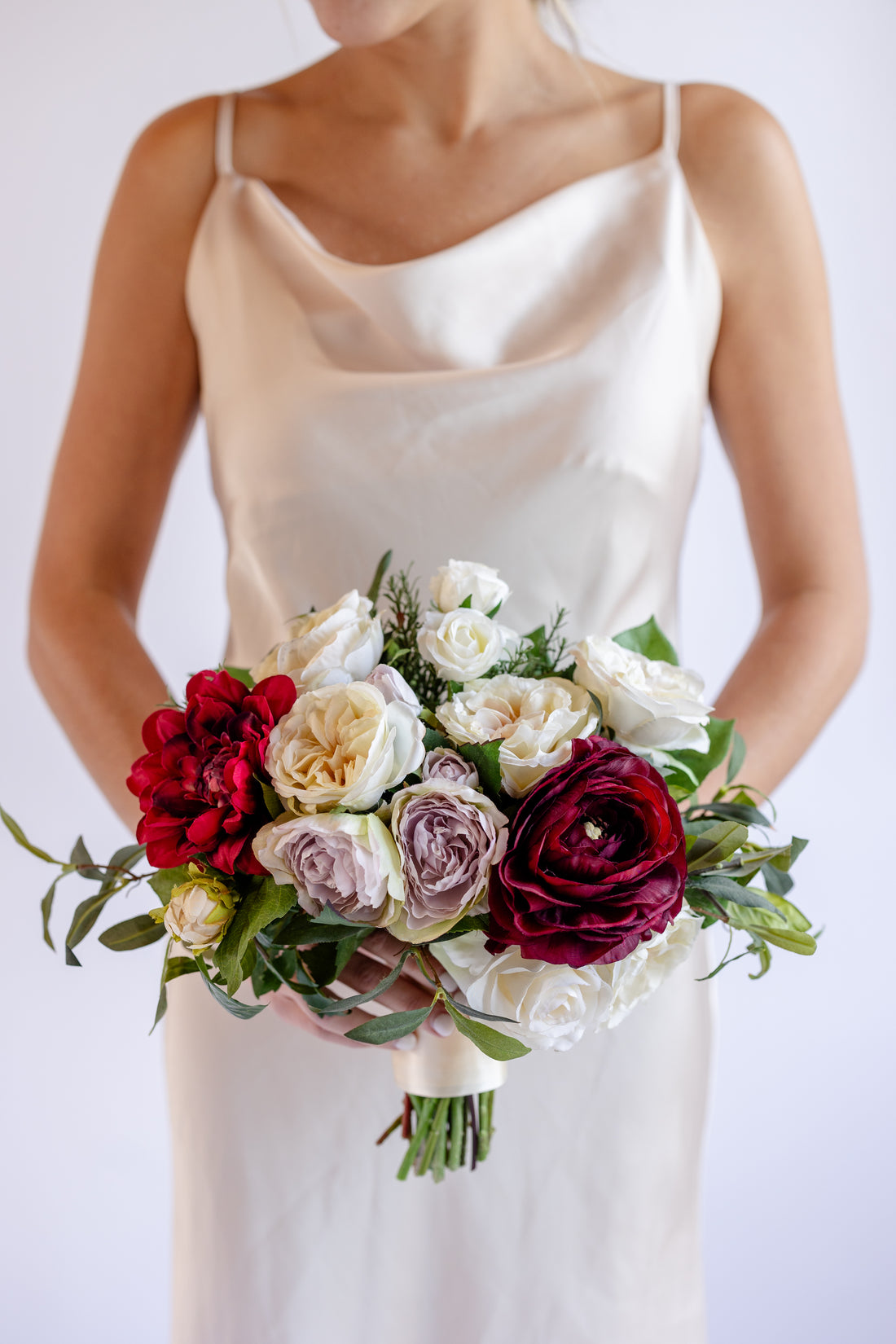 Tuscany Burgundy Bridesmaid Bouquet (SAMPLE)