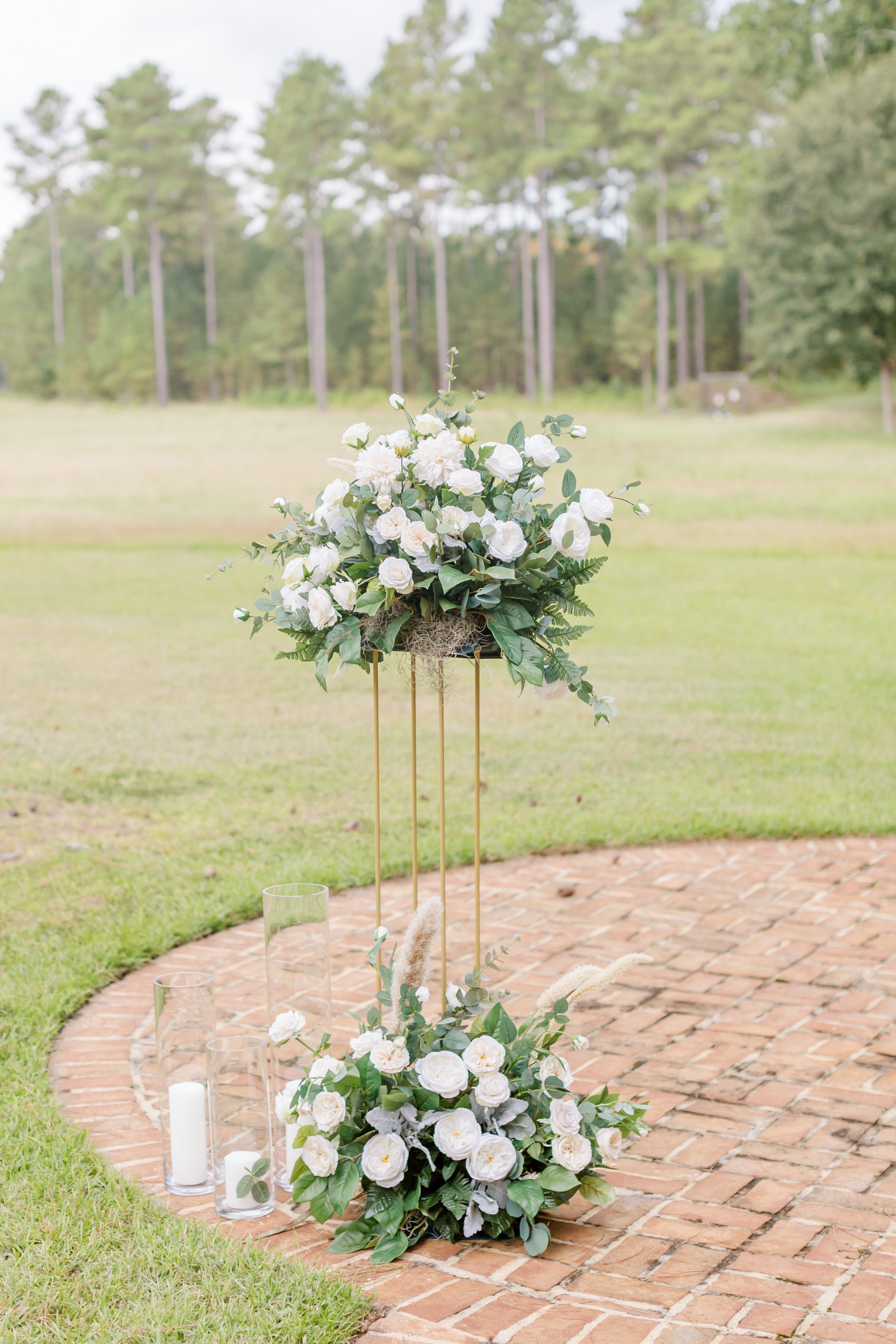 Focal Point Centerpieces with Stands 29.5" (Set of 2)