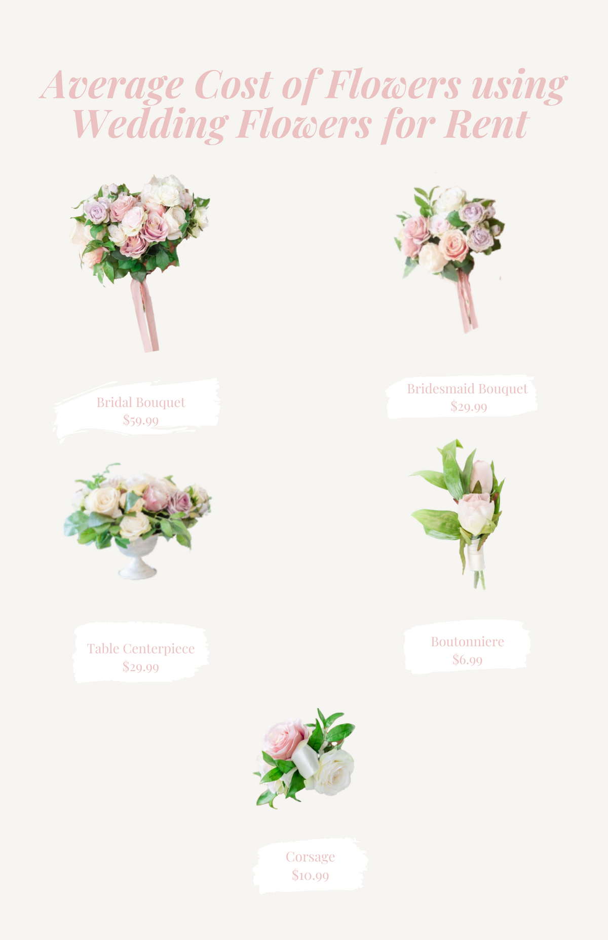 SAVE up to 70% by Renting Luxe Florals