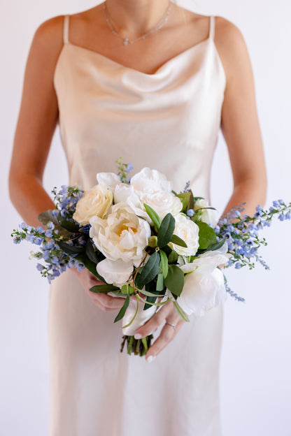 Venetian Blue Bridesmaid Bouquet (SAMPLE)